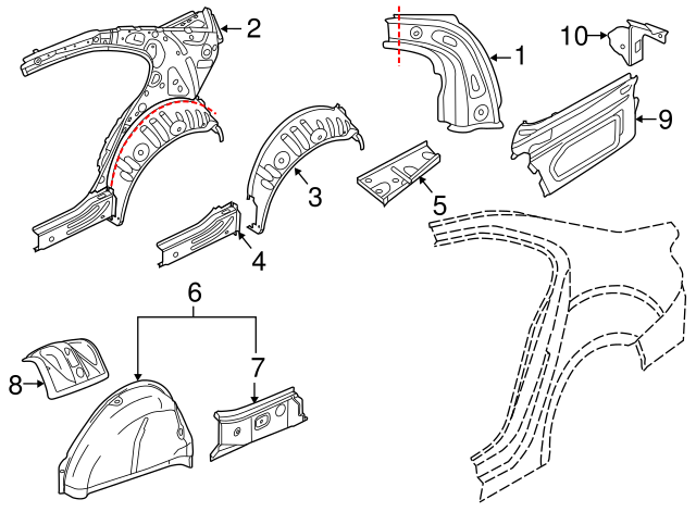 Inner Panel 5C6-809-403-F