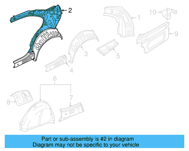 Outer Wheelhouse 5C6-809-412 - View 3