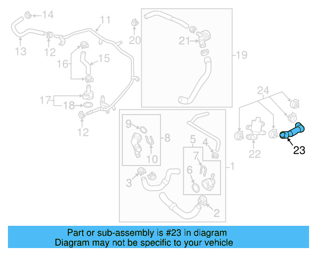 Connector Hose 5QN-122-157-AD - View 3
