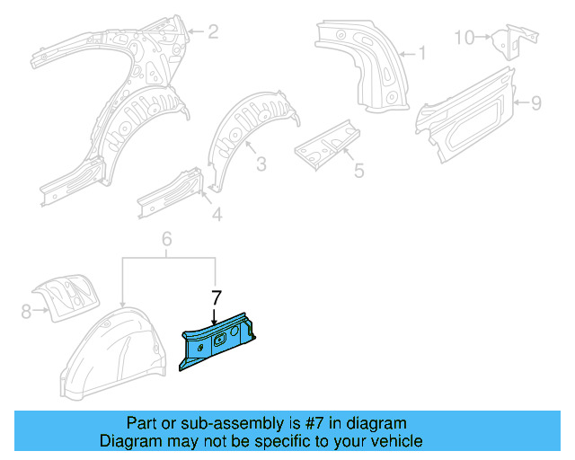 Wheel Housing Bracket 5C6-813-087-C - View 3