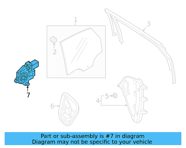 Window Motor 5Q4-959-812-F - View 8