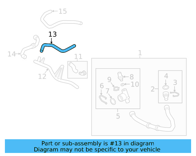 Connector Hose 5Q0-121-058-AE - View 28