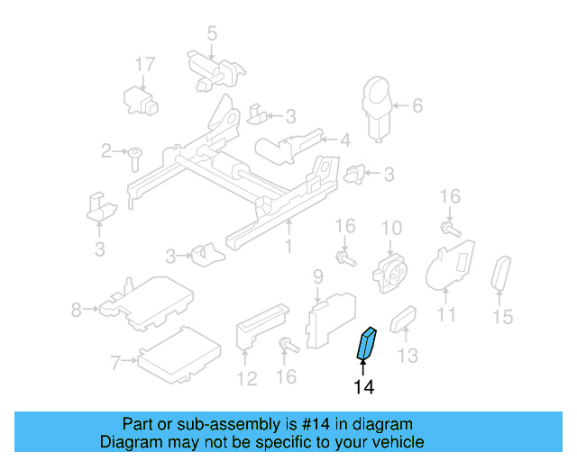 Adjust Lever 8K0-959-817-4PK - View 14