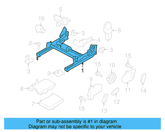 Seat Adjuster 5N0-881-184-A - View 3