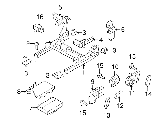 Seat Adjuster 5N0-881-184-A - View 2