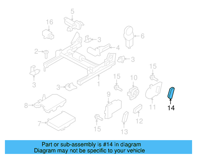 Adjust Knob 8K0-959-816-4PK - View 6
