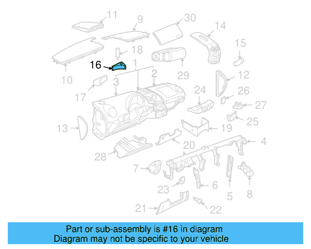 Trim Cover 1C1-858-014-B-62J - View 16