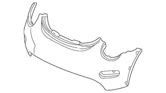 Bumper Cover (Unpainted) 1c0807221lgru - View 3