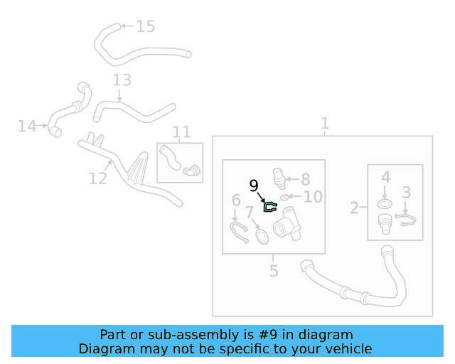 Engine Coolant Temperature Sensor C 032-121-142 - View 19