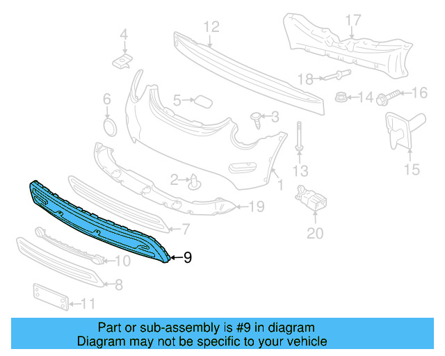 Lower Panel (Unpainted) 1c0805903ggru - View 6