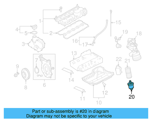Oil Filter Housing 07K-115-408 - View 27