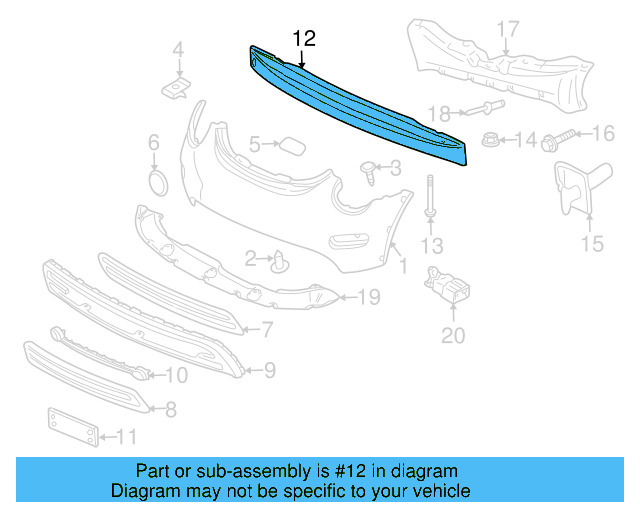 Impact Bar 1C0-805-551-P - View 3