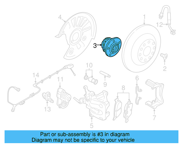 Hub Assembly 3QF-501-611-C - View 6