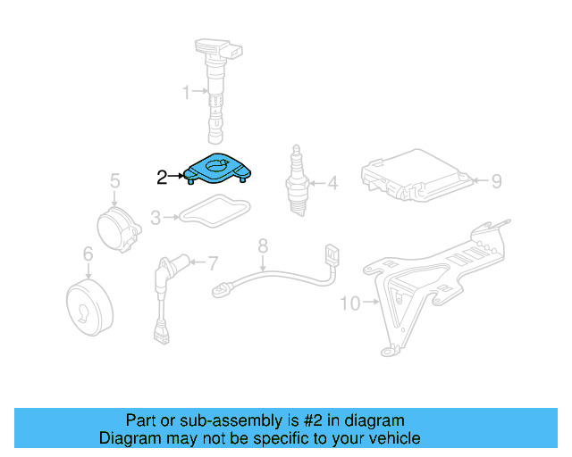 Ignition Coil Adapter 077-905-390 - View 3