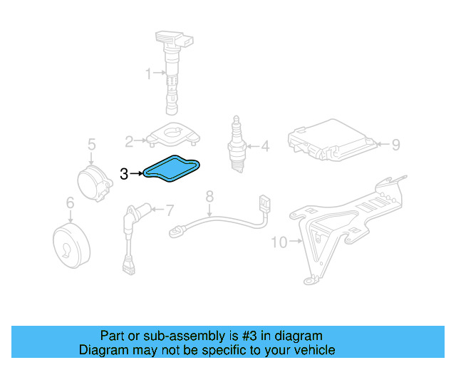 Ignition Coil Seal 058-905-261-A - View 4