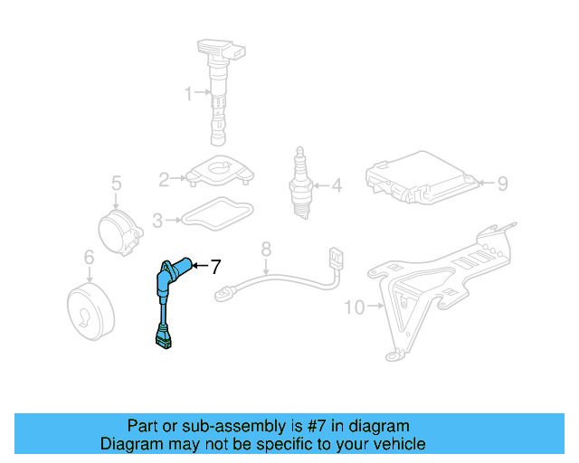 Crankshaft Sensor 077-905-381-N - View 3