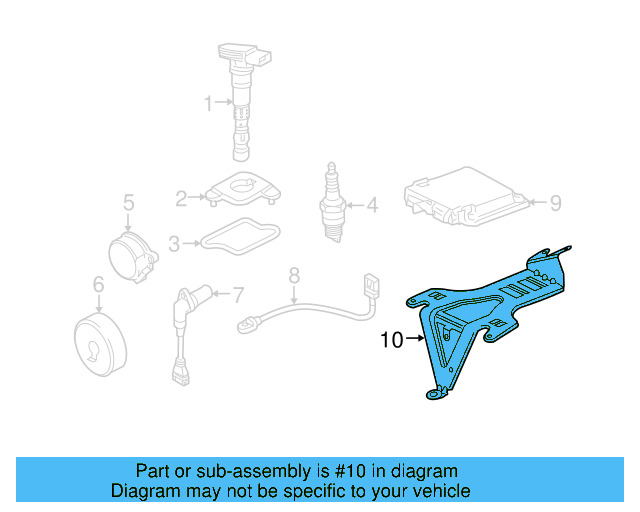 ECM Bracket 7L0-907-645-A