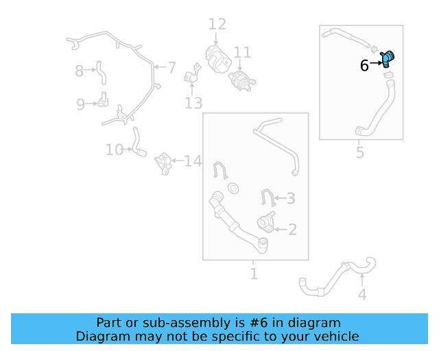 Center Hose Coupling 5Q0-122-291-BB - View 24