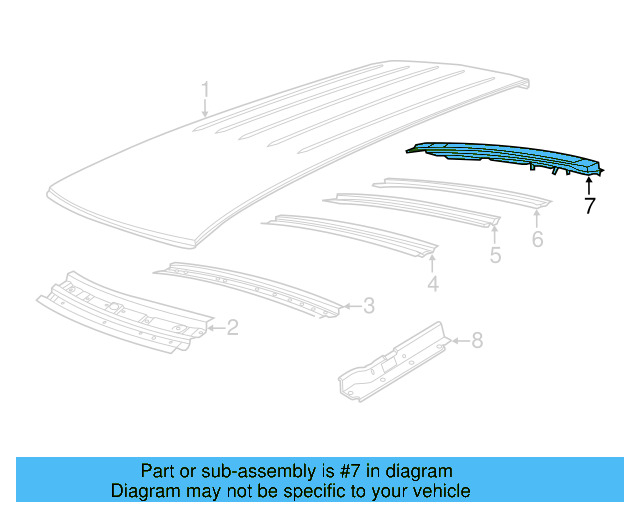Rear Header 7B0-817-163-A - View 3