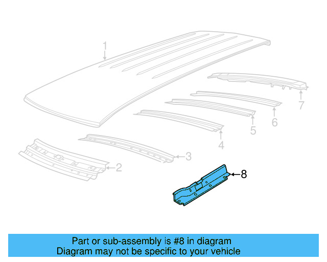 Side Rail 7B0-817-557-A - View 3