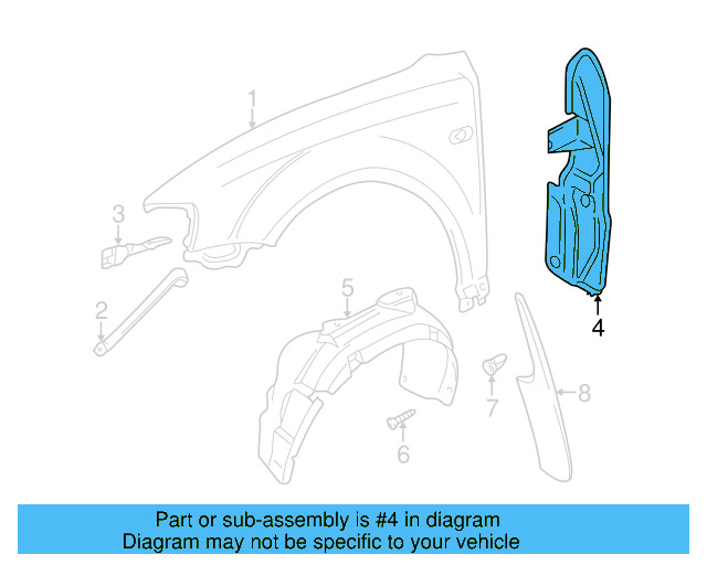 Fender End Piece 3B0-821-112-A - View 6