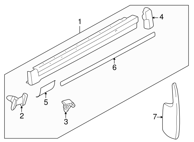 Rocker Molding Clip 3B0-853-576 - View 4