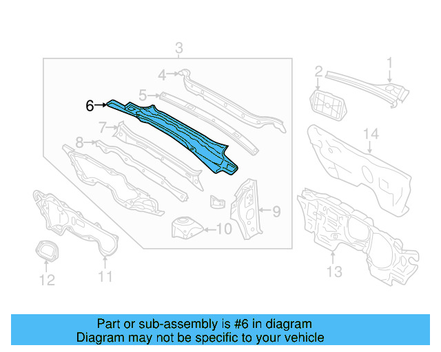 Cross Sill 1K0-803-163 - View 22