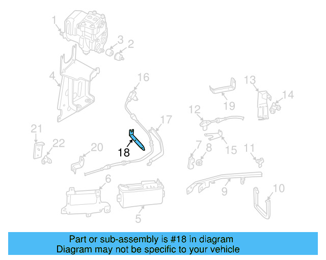 Rear Sensor Bracket 701-971-852-J - View 5