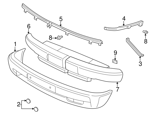 Wheel Opening Molding Rivet N-038-550-1