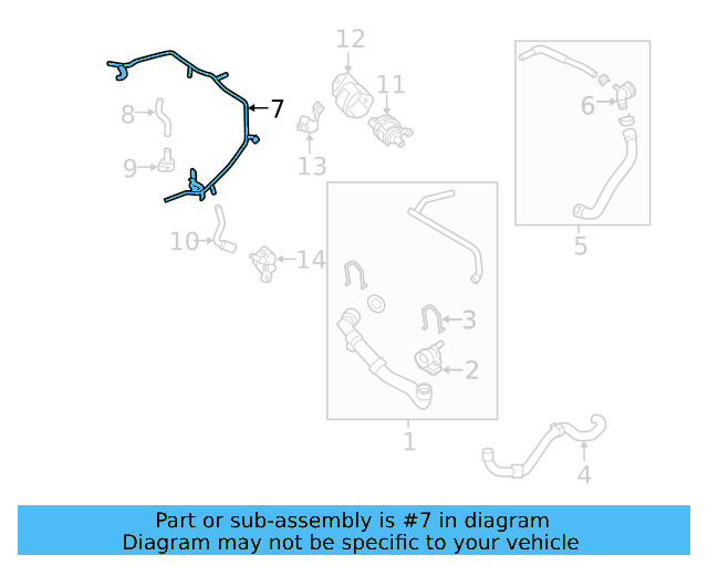 Engine Coolant Pipe 06K-121-075-BH - View 3
