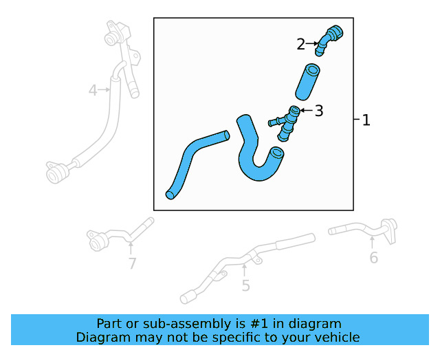 Heater Hose 5Q0-122-073-AB - View 16