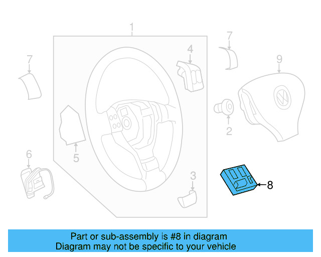 Control Module 5K0-959-542-B - View 22