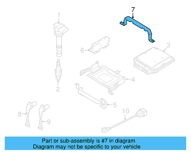 Engine Control Module (ECM) Bracket 6Q0-907-500-C - View 36