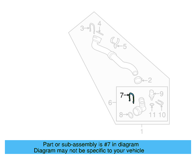 Upper Coupling Retainer Spring 1J0-121-142 - View 13