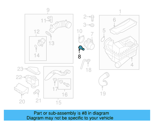 Air Mass Sensor Screw N-901-720-04 - View 11