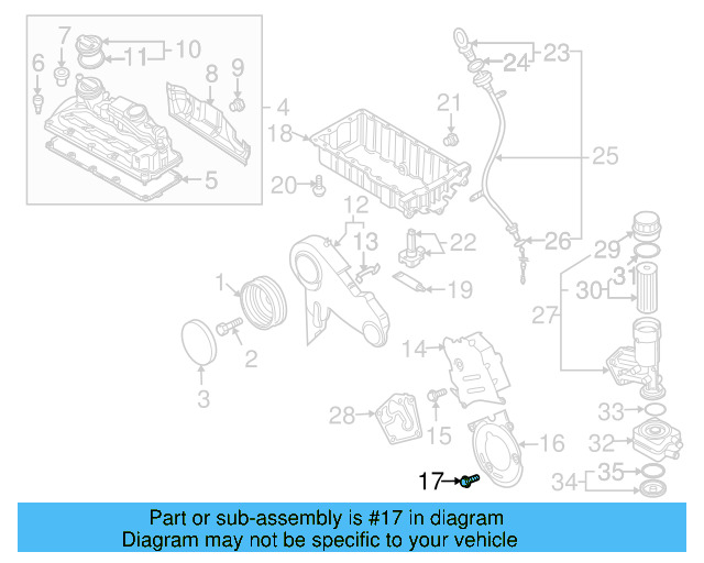 Center Timing Cover Bolt N-100-829-12 - View 7
