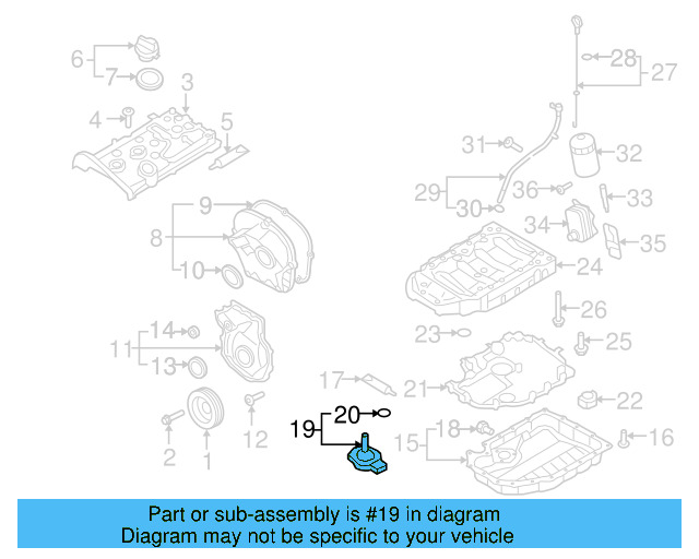 Oil Level Sensor 06E-907-660 - View 15