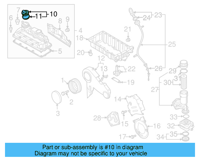 Upper Oil Pan Bolt N-910-488-02 - View 7