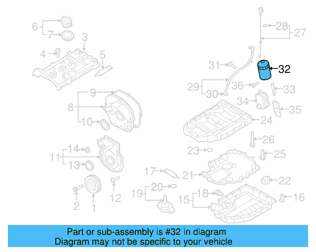 Oil Filter 06J-115-403-Q - View 5