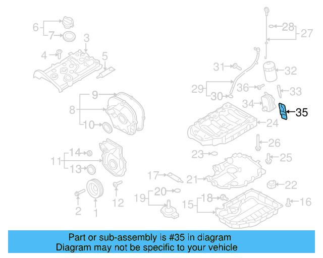 Oil Cooler Gasket 06J-117-070-C - View 13