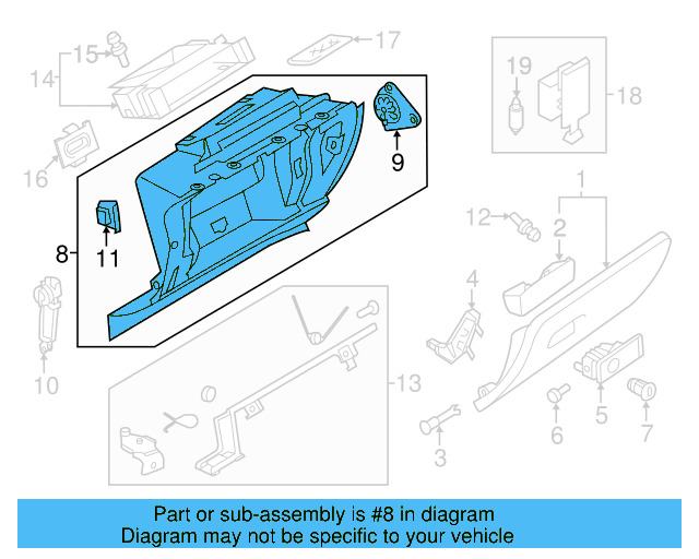 Glove Box Frame 7P1-857-114-H-4A1