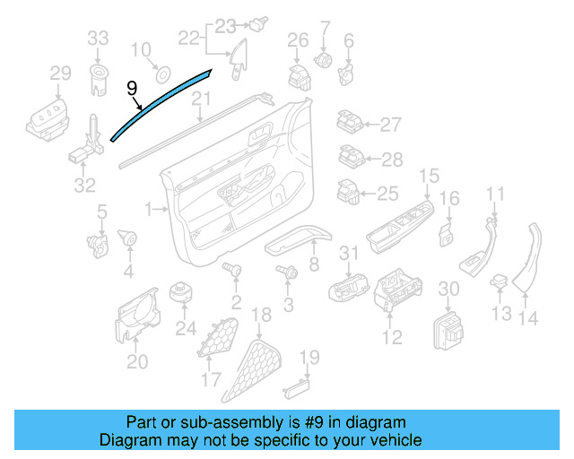 Molding 1Q0-867-440-C-PU2 - View 2