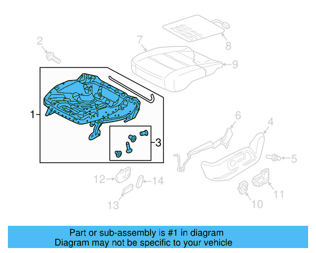 Seat Frame 3C8-881-157 - View 6