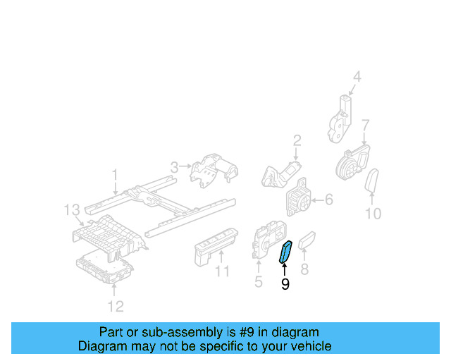 Adjust Lever 8K0-959-818-4PK
