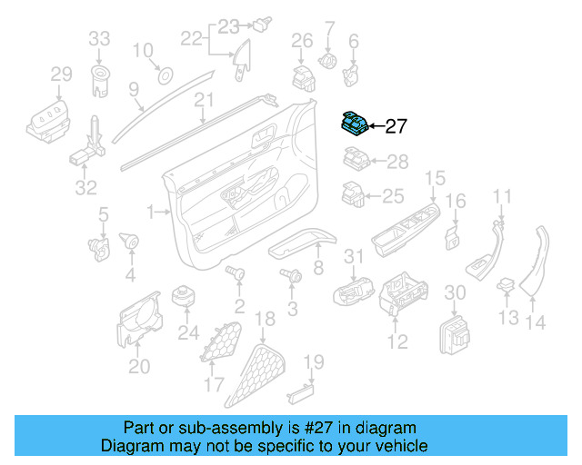 Window Switch 1K3-959-857-C-REH - View 15