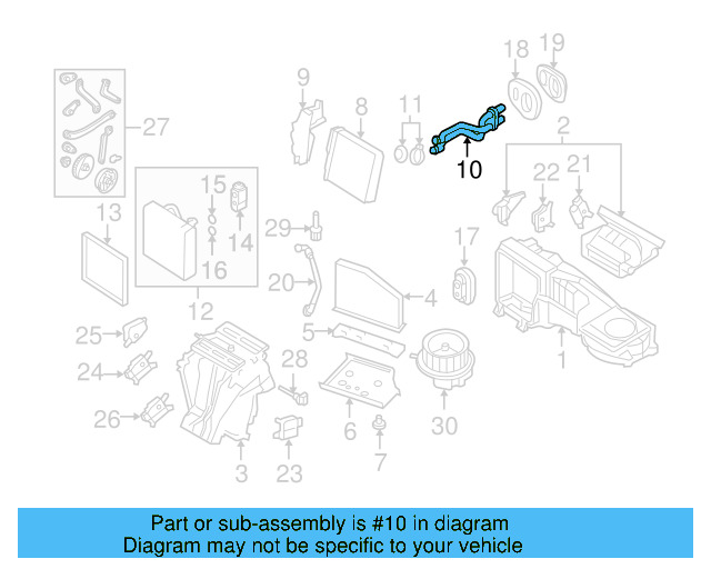 Water Pipe 3C1-819-857 - View 7