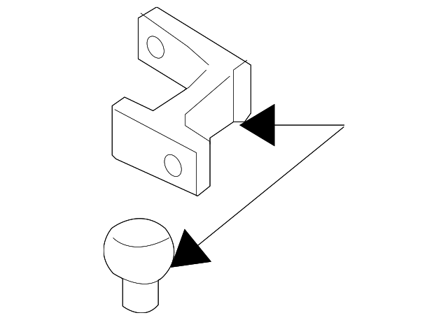 Door Lock Striker Pin 3C0-837-033