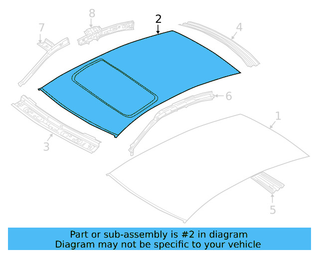 Roof Panel 561-817-101-A