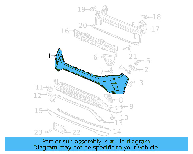 Cover (Unpainted) 3cm807221gru - View 6