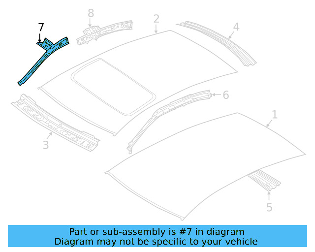Rail Reinforced 561-810-412-A - View 5